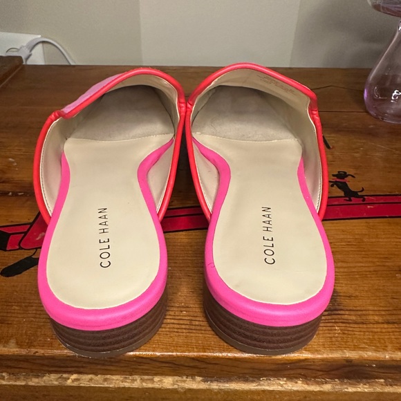 Cole Haan Perley Slip On Mules Vibrant Pink and Red - Picture 12 of 15